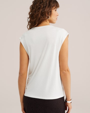 WE Fashion - Top en blanco