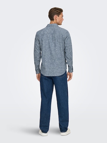 Only & Sons Regular fit Ing - kék