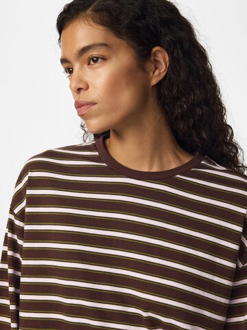 PIECES Shirt 'SADIE' in Brown