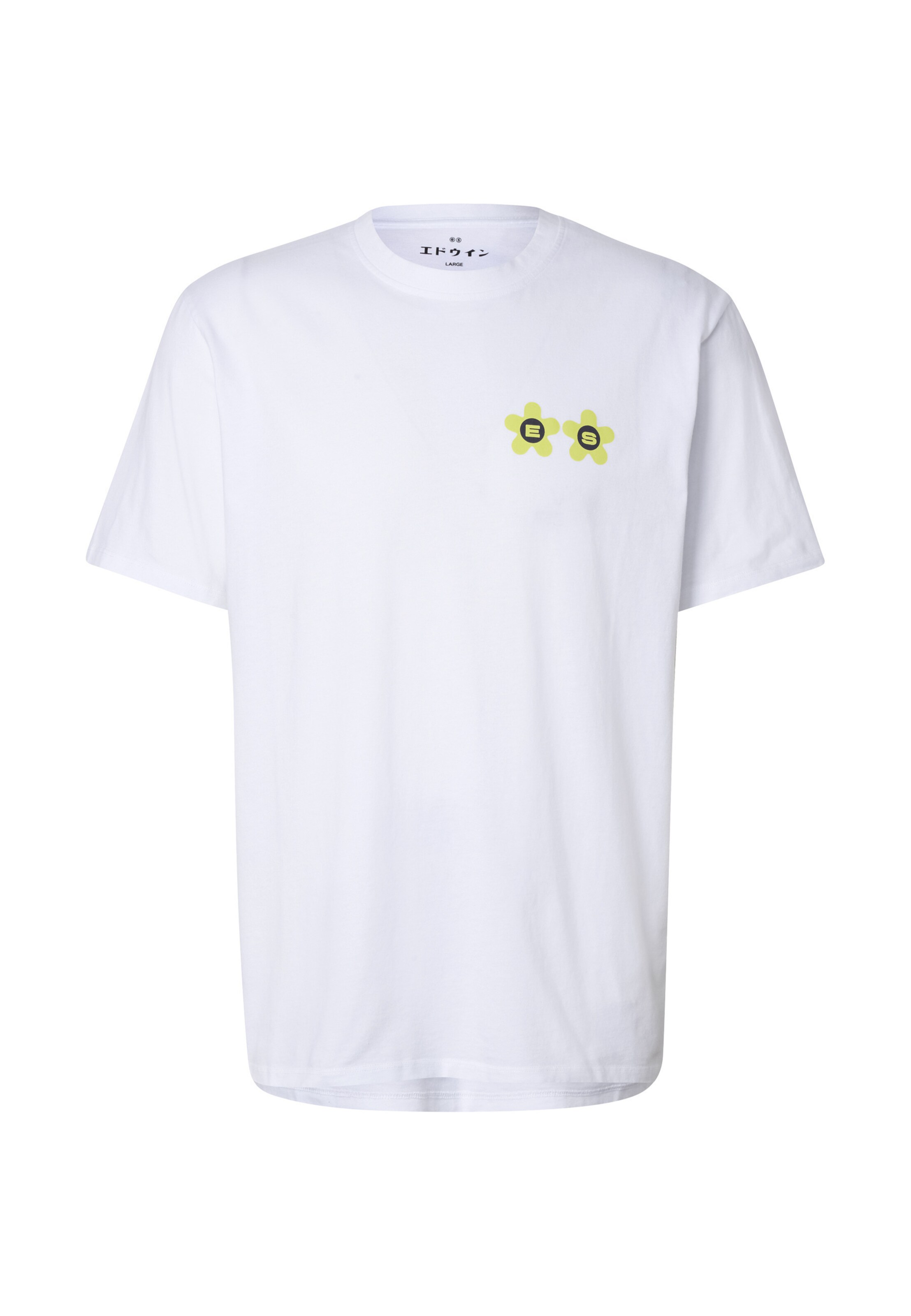 EDWIN T-Shirt 'Sakura' in Weiß: Vorderseite