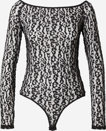 VERO MODA Shirt body 'Ebba' in Zwart: voorkant