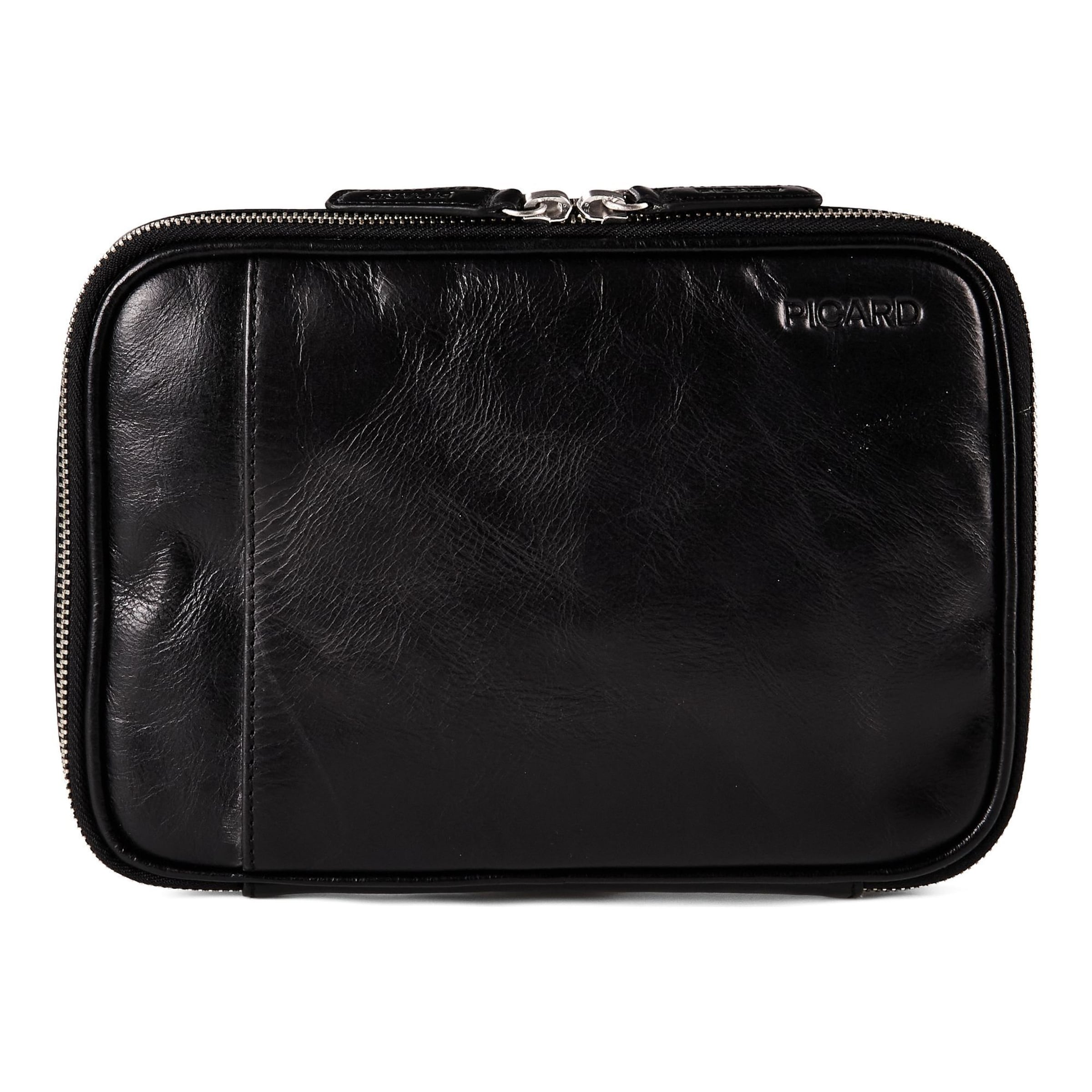 Picard Kulturtasche 'Buddy' in Schwarz: Vorderseite