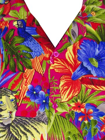 King Kameha Shirt 'Jungle' in Pink