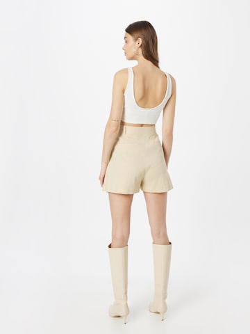 PINKO Regular Shorts 'SORRIDENTE' in Beige