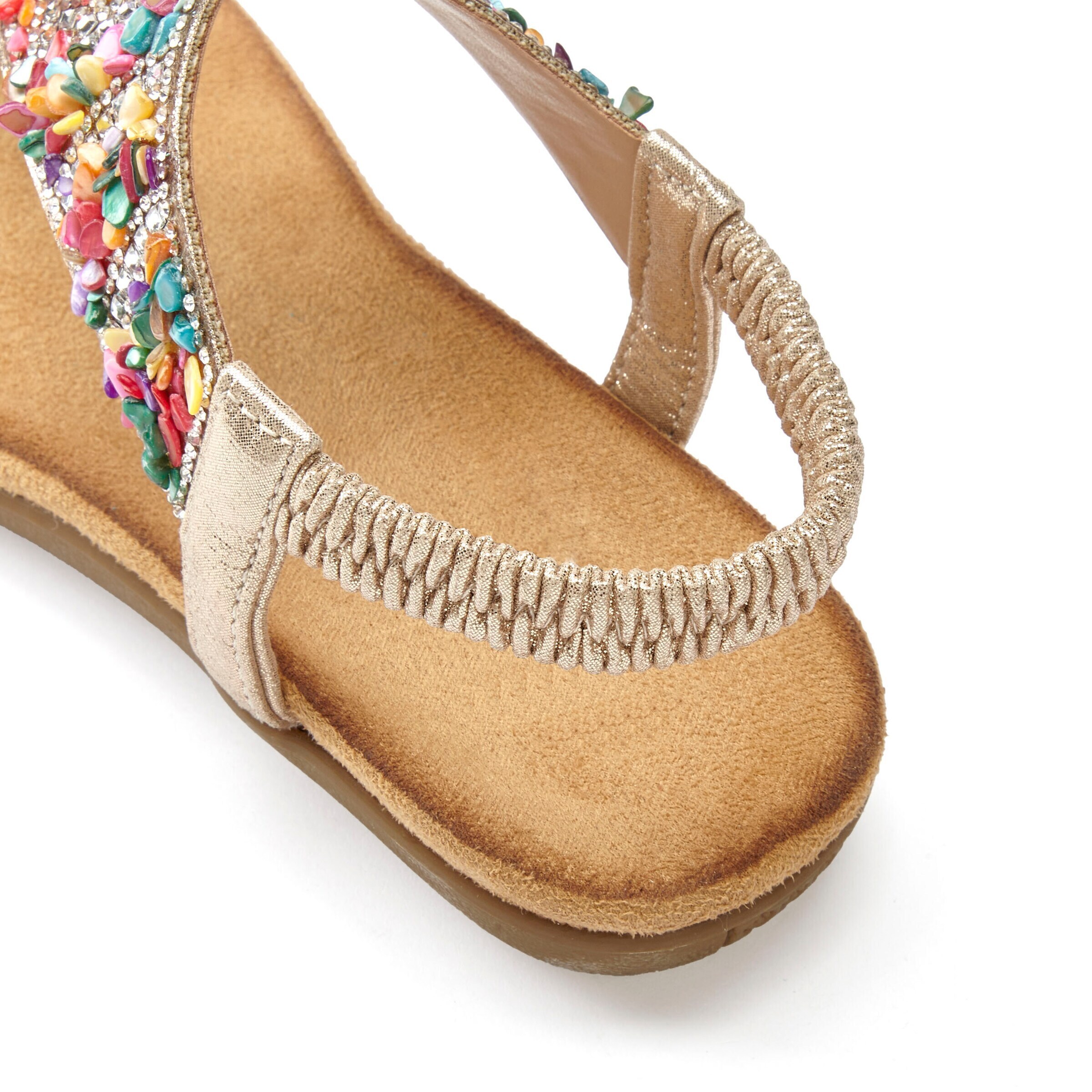 VIVANCE - Chinelos de dedo em ouro