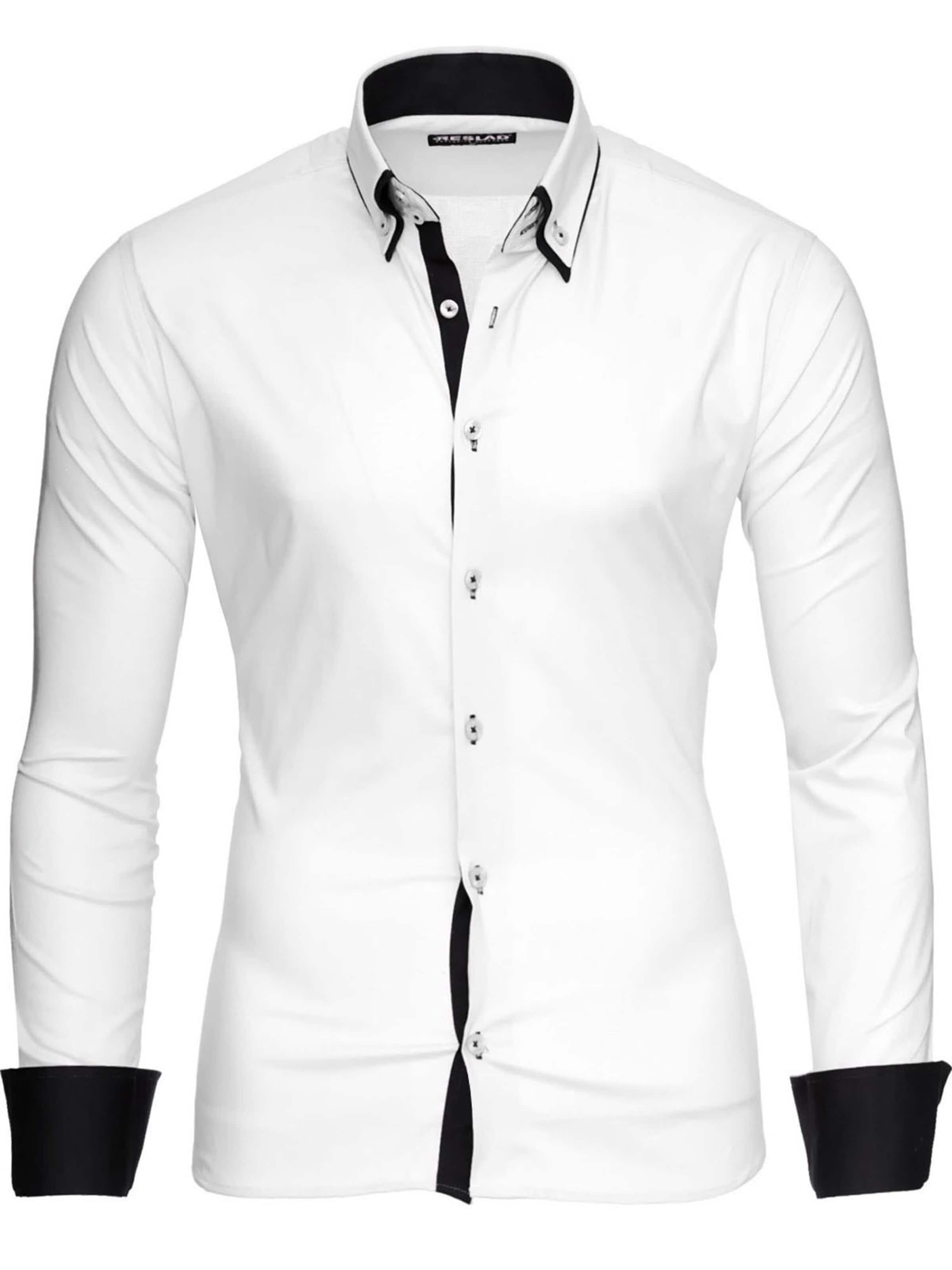 Reslad Button Up Shirt 'RS7050' in White: front