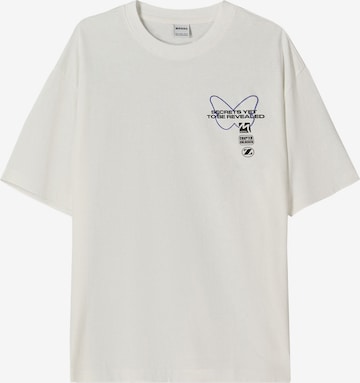 Bershka Koszulka w kolorze biały: przód