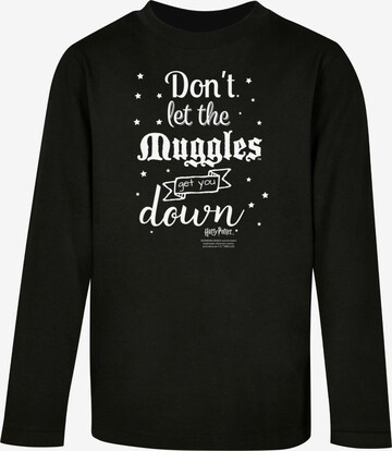 ABSOLUTE CULT Shirt 'Harry Potter - Don't Get The Muggles' in Schwarz: predná strana