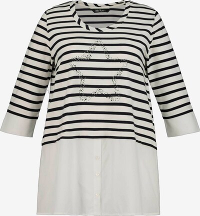 Ulla Popken T-shirt en noir / blanc, Vue avec produit