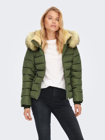 ONLY - Casaco de inverno 'CAMILLA' em verde