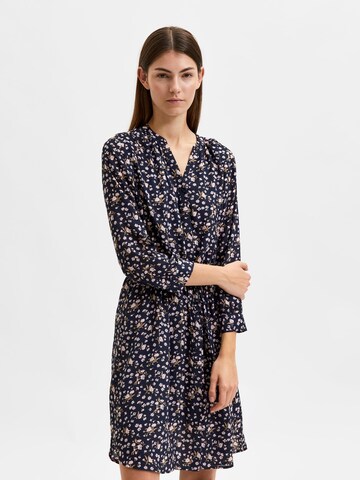 Robe-chemise 'Damina' SELECTED FEMME en bleu : devant