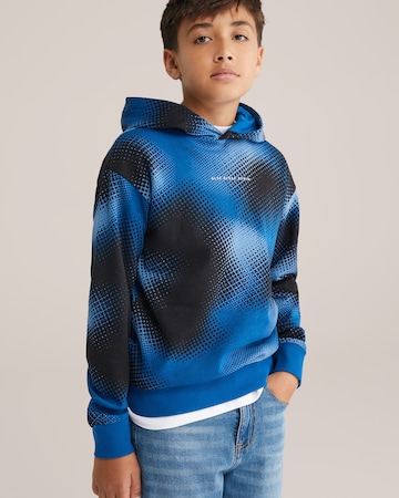 WE Fashion Sweatshirt in Blue: front