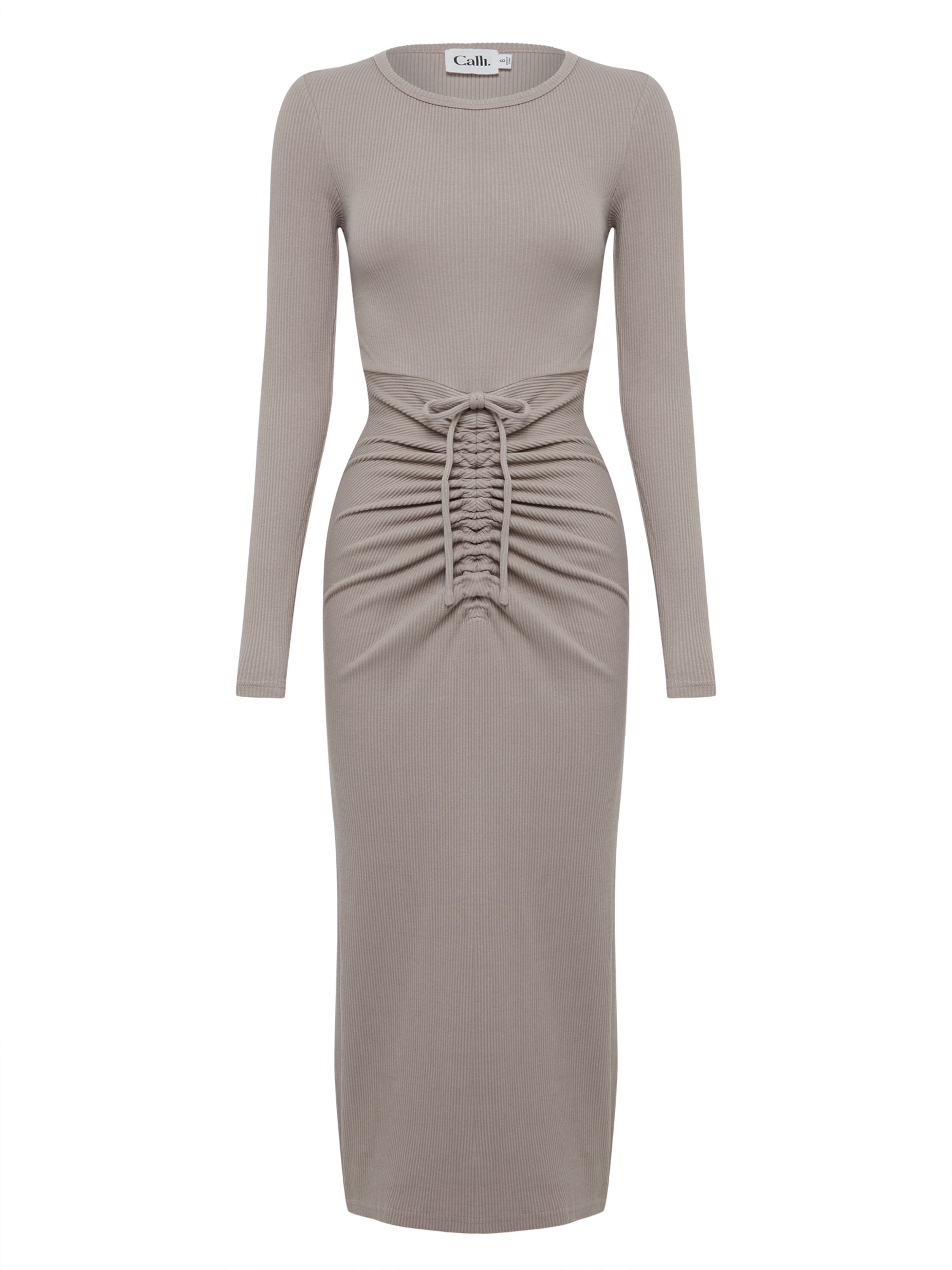 Calli Šaty 'DIONA' – šedá: přední strana