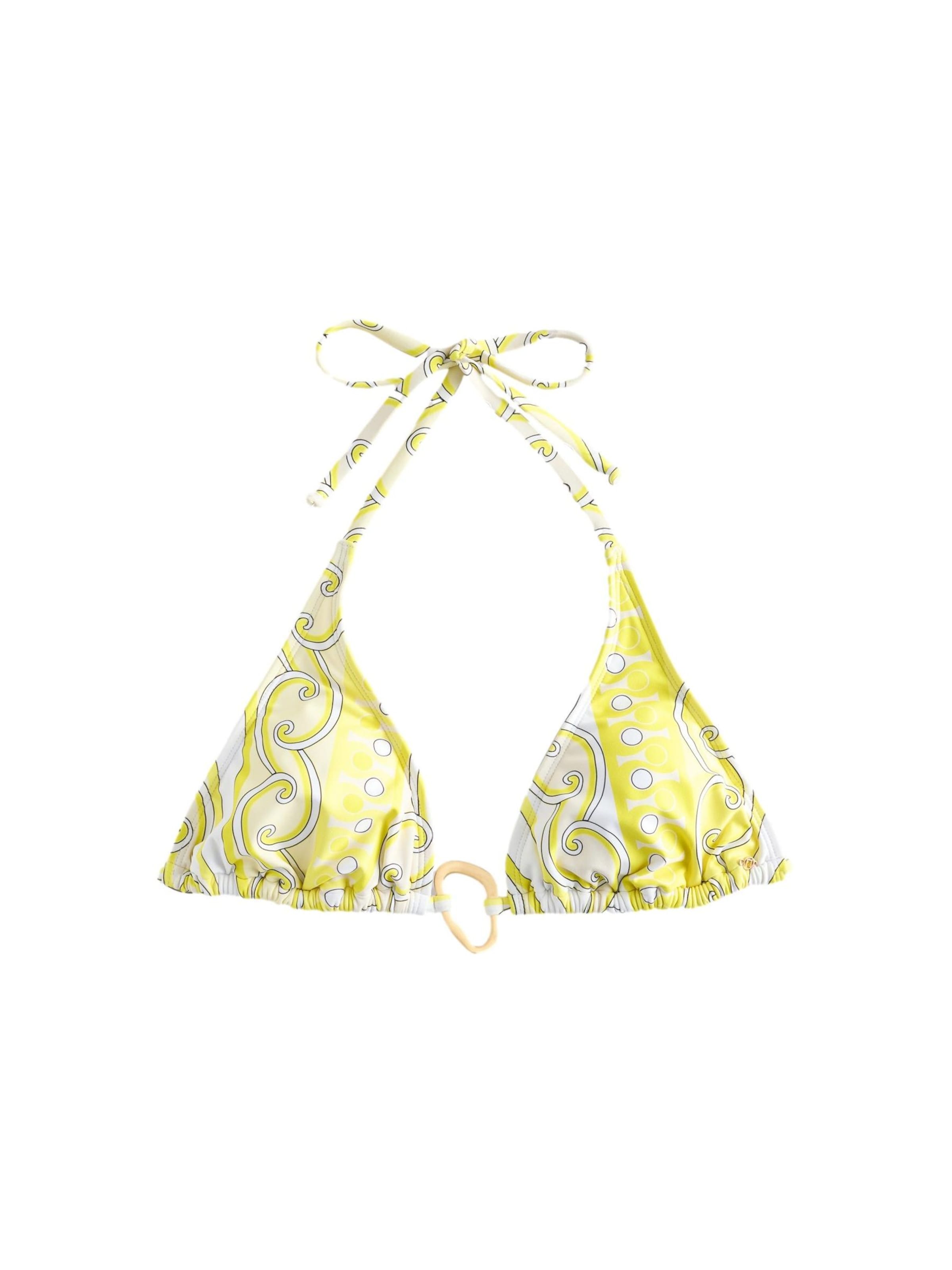 Next Bikini zgornji del | apno / pastelno rumena / črna / bela barva, Prikaz izdelka