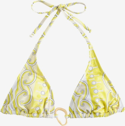 Next Bikinitoppi värissä sitruuna / pastellinkeltainen / musta / valkoinen, Tuotenäkymä