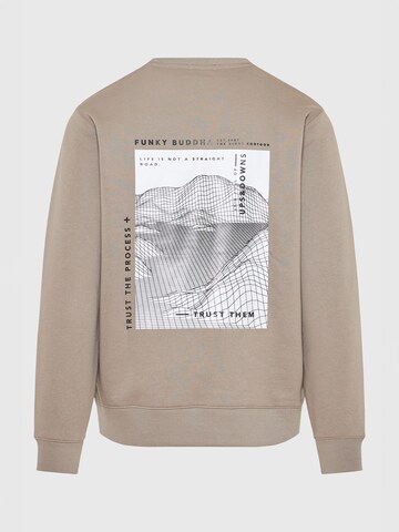 Sweat-shirt Funky Buddha en gris