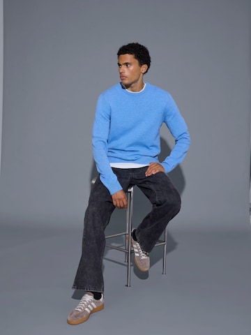 BLEND Strickpullover 'Branko' in Blau