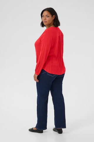 Camicia da donna 'KCAmi' di KAFFE CURVE in rosso
