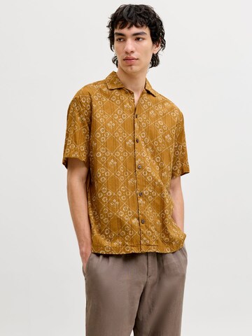 JACK & JONES Comfort fit Overhemd in Geel: voorkant