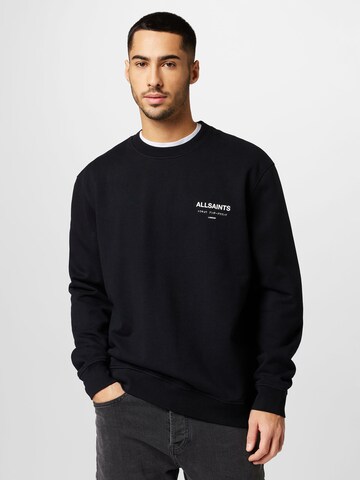 AllSaints Sweatshirt 'UNDERGROUND' in Black: front