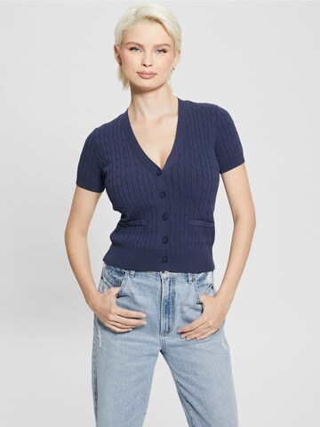 GUESS Knit Cardigan in Blue
