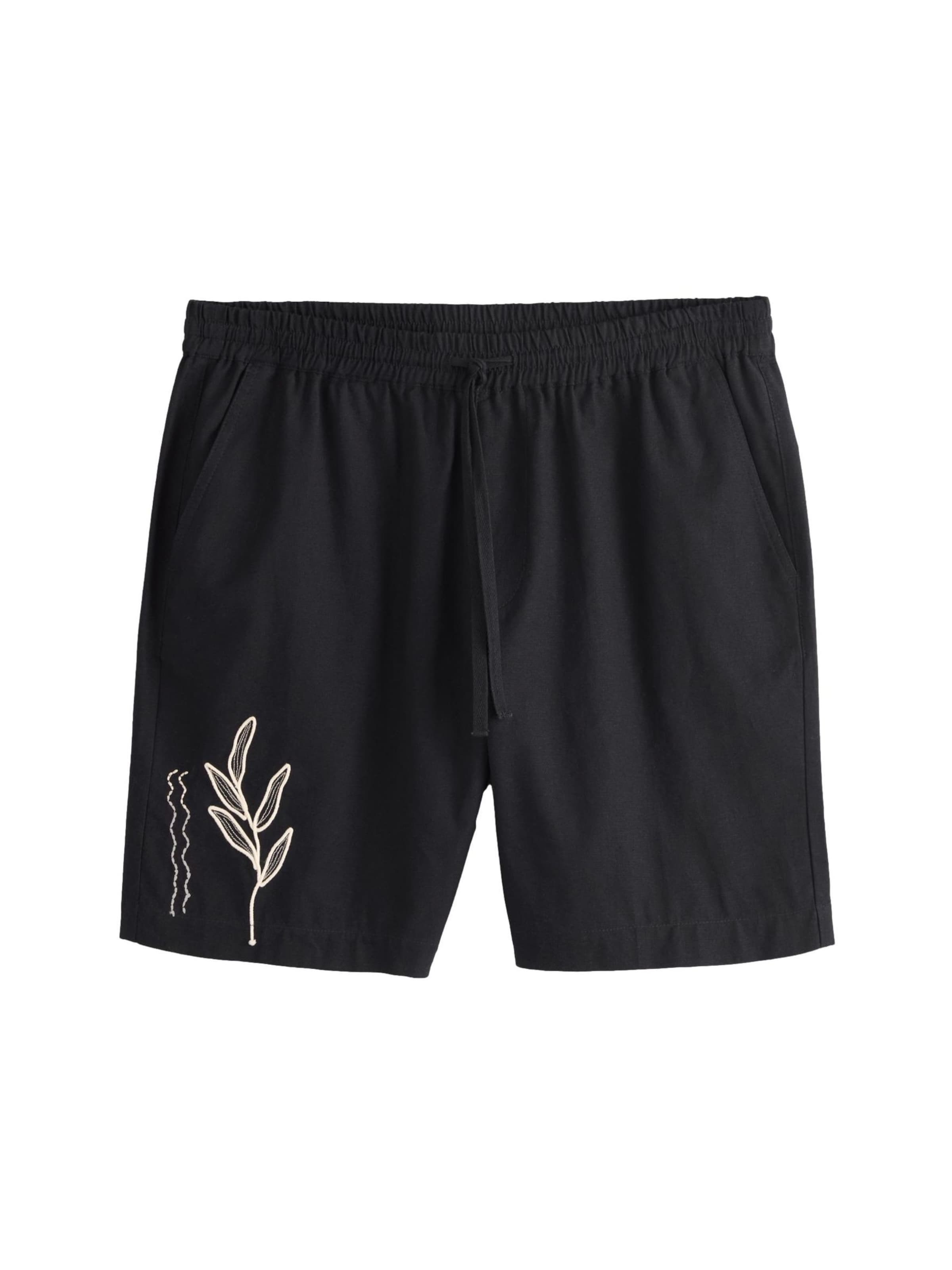 Pantaloni Next pe negru / alb, Vizualizare produs