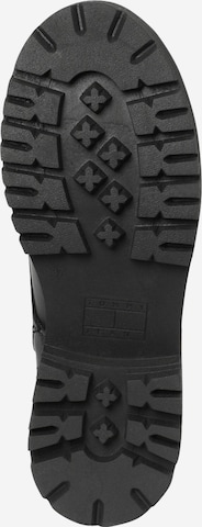 Tommy Jeans Škornji z vezalkami | črna barva