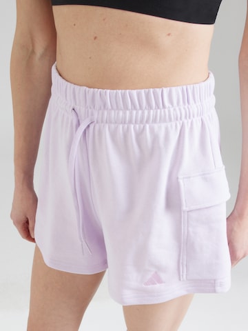 ADIDAS SPORTSWEAR Loose fit Sports trousers 'Essentials' in Purple