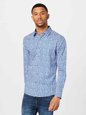 Michael Kors - Ajuste regular Camisa en azul: frente