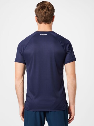 T-Shirt fonctionnel 'Train Active' Superdry en bleu