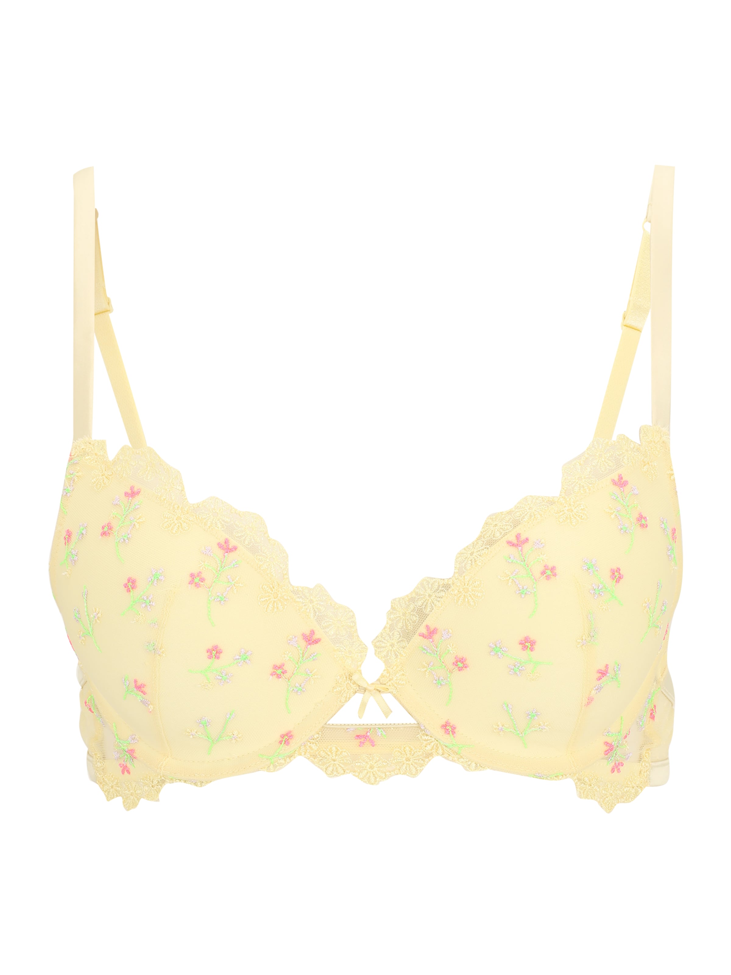 ETAM Push-up BH 'REVEUSE' i gul: forside