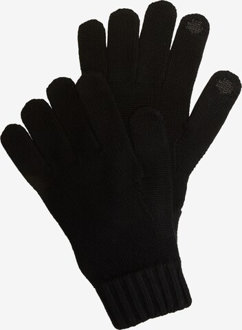 s.Oliver Full Finger Gloves in Black: front