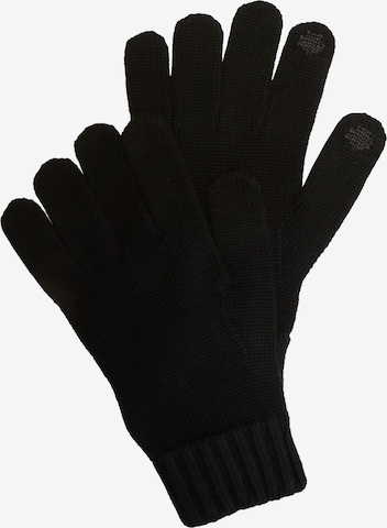 s.Oliver Full finger gloves in Black: front