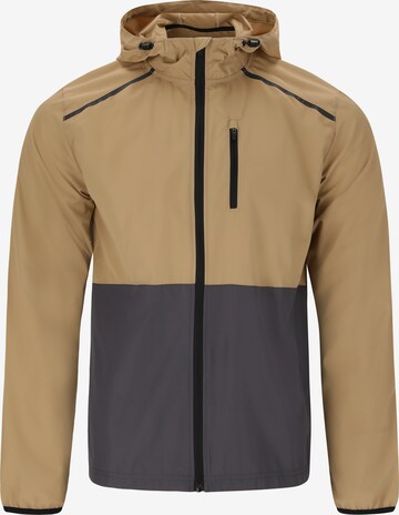 ENDURANCE Athletic Jacket 'Hugoee' in Beige: front