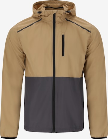 ENDURANCE Sportjas 'Hugoee' in Beige: voorkant