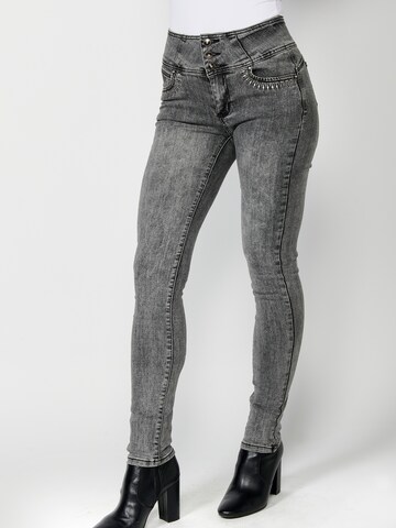 KOROSHI Skinny Jeans i grå: framsida