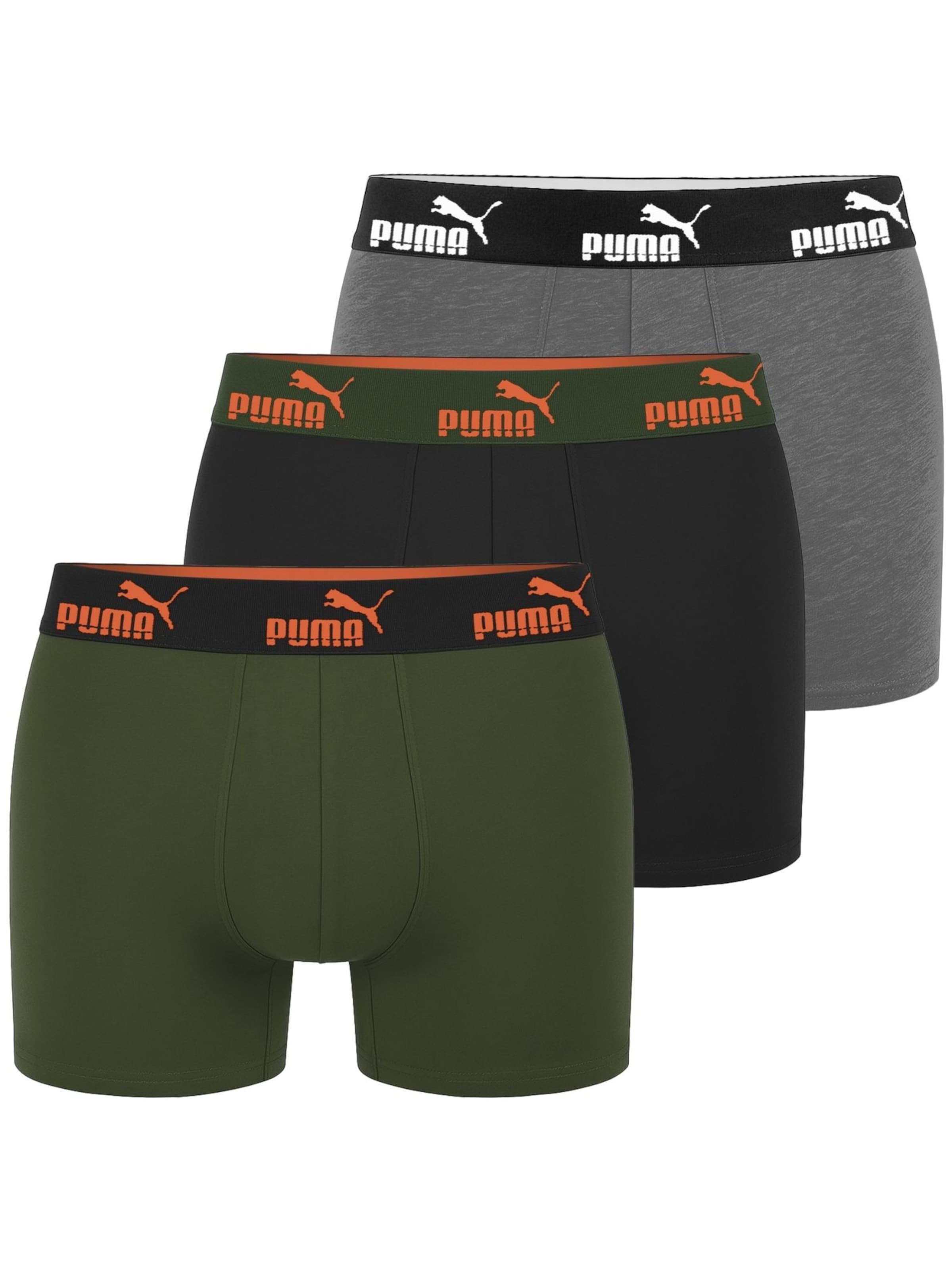 Boxers PUMA en vert : devant