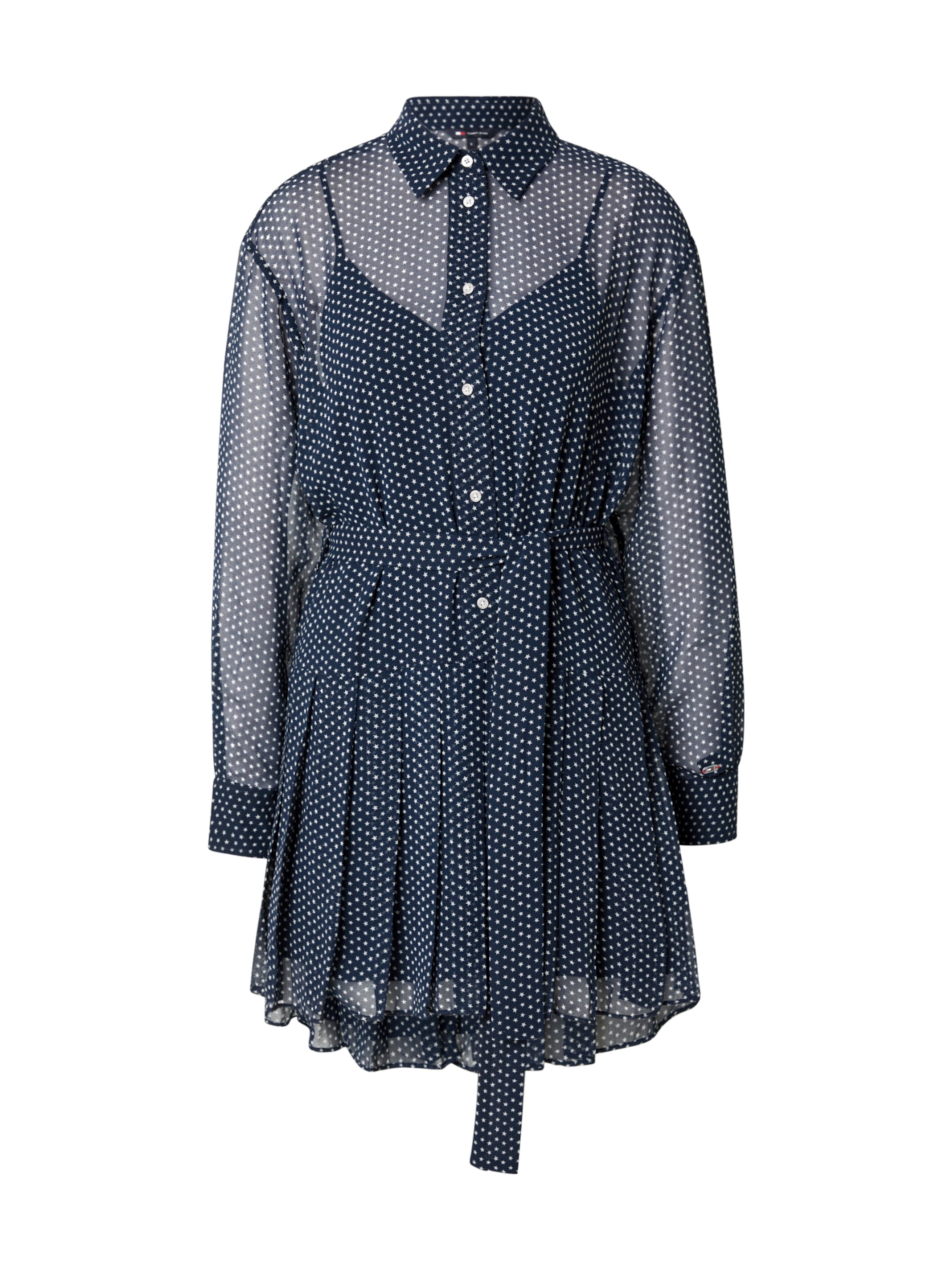 Tommy Jeans Blusekjole i blå: forside