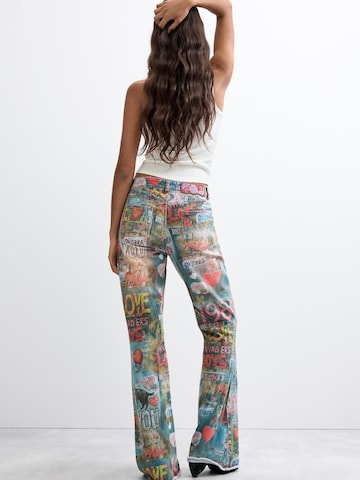 Desigual - Flared Calças de ganga em azul