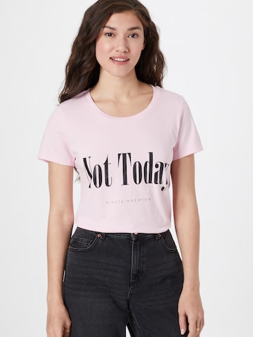 EINSTEIN & NEWTON - Camisa 'Not Today' em rosa: frente