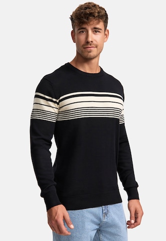 INDICODE JEANS Trui 'League' in Zwart