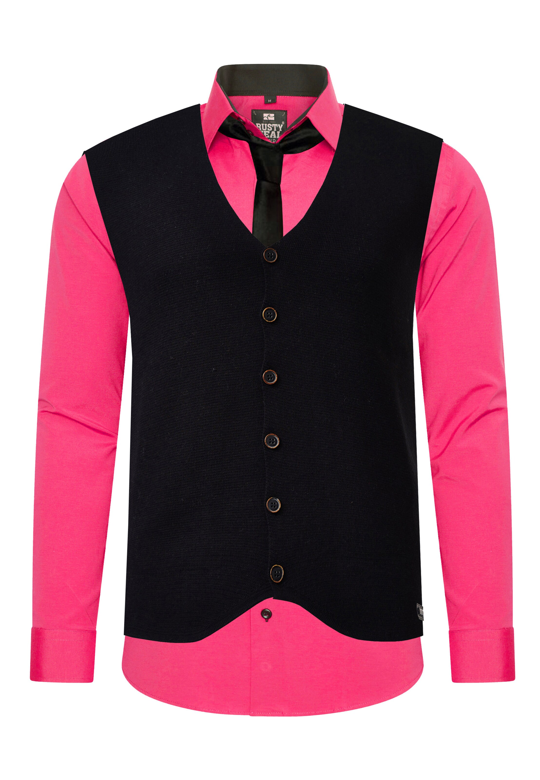 Rusty Neal Slim Fit Hemd in Pink