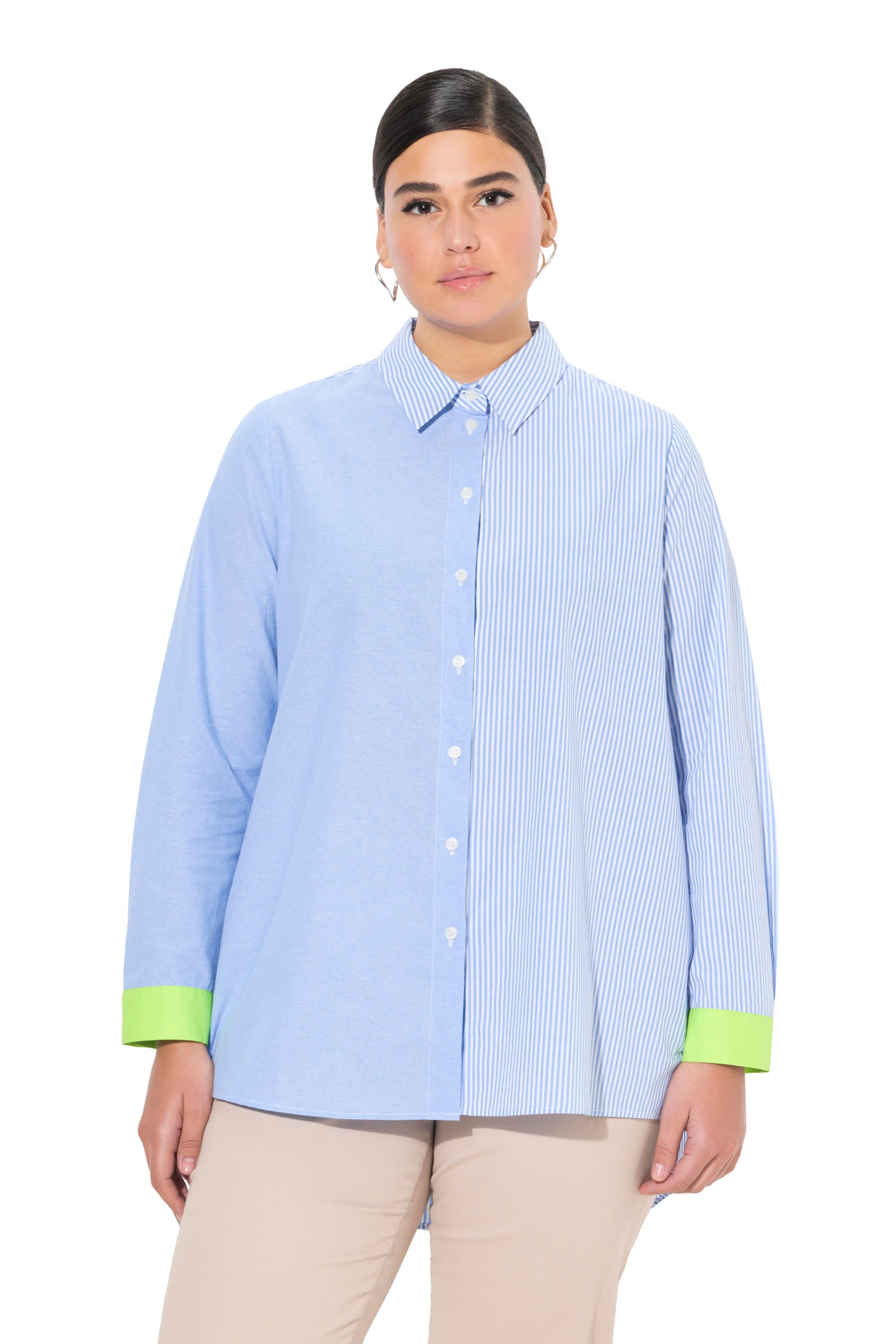 Ulla Popken Bluse in Blau: Vorderseite