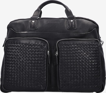 bugatti Document Bag in Black: front