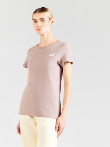 PUMA Shirt 'Ess No. 1' in Brown: front