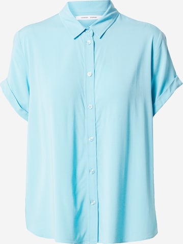 Samsøe Samsøe - Blusa 'Majan' em azul: frente