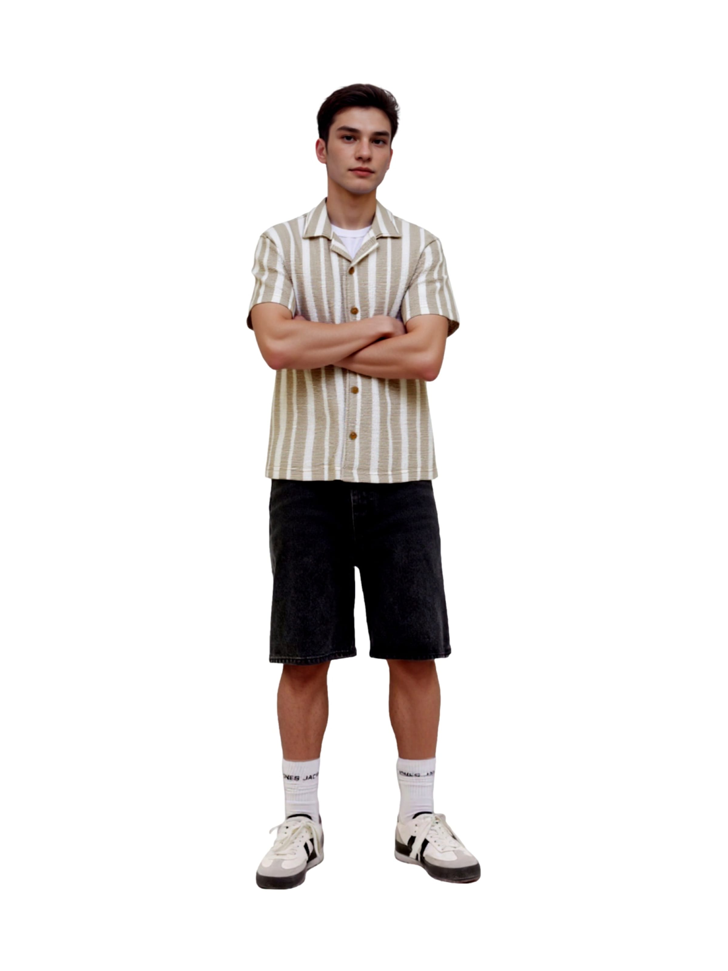 NAME IT Regular fit Overhemd 'Foko' in Groen: voorkant