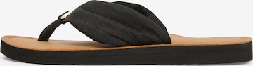 TOMMY HILFIGER Ujjelválasztó-pántos szandál - fekete: elől