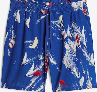 Tommy Jeans Hlače u plava / svijetložuta / trešnja crvena / bijela, Pregled proizvoda