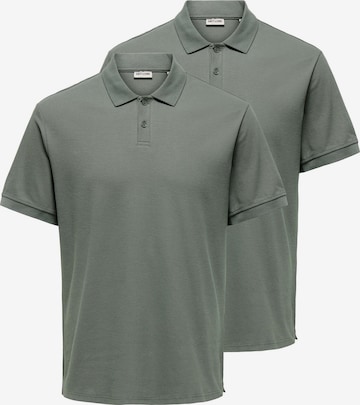 Only & Sons Shirt 'Ben' in Green: front
